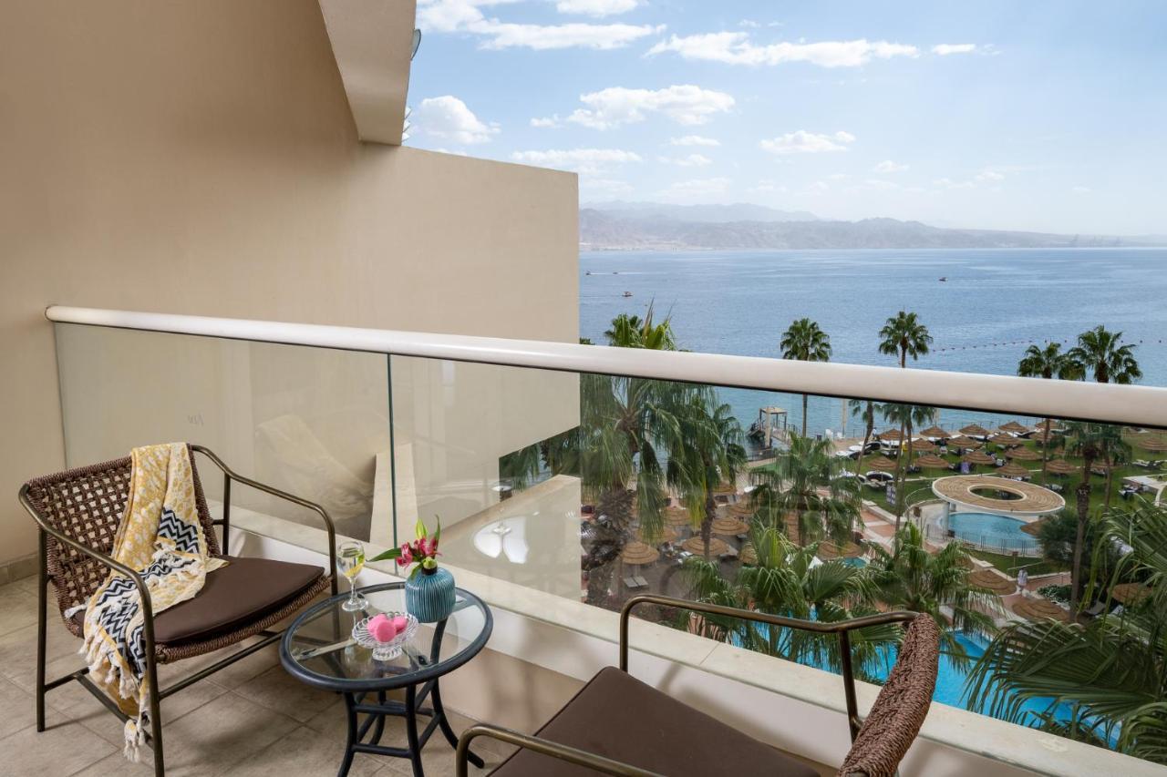 Aria Otel Eilat Dış mekan fotoğraf View of the Sea of Galilee from the balcony of a room at the Kempinski Hotel, Tiberias